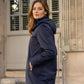 Parka fourrée imperméable Laura Jo - Albane marine longue
