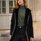 Parka fourrée réversible Laura Jo - Gwen noire