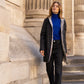 Imperméable rembourré mi-saison Laura Jo - Mandy long noir/doré - DÉSTOCKAGE taille S, XL et 46