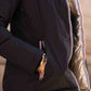 Doudoune réversible imperméable Laura Jo noire/dorée - Amélia courte