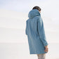 Imperméable réversible Laura Jo bleu ciel/dorée - Elena longue