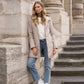 Doudoune réversible brillante Laura Jo - Ava beige long