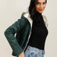 Imperméable réversible Laura Jo vert forêt/doré - Elena courte