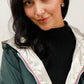 Imperméable réversible Laura Jo vert forêt/doré - Elena courte