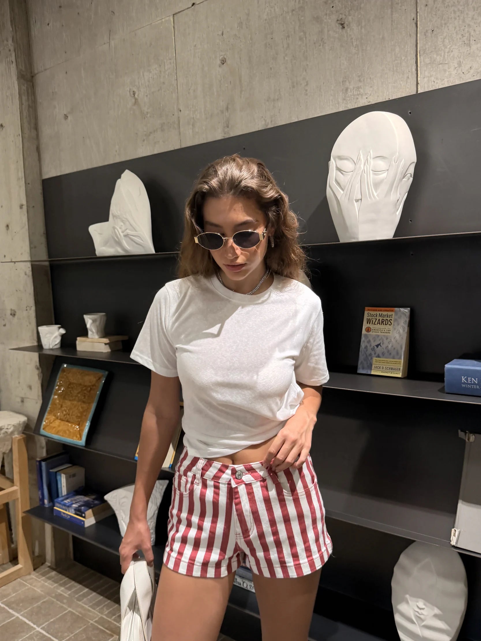 Short Nora rouge