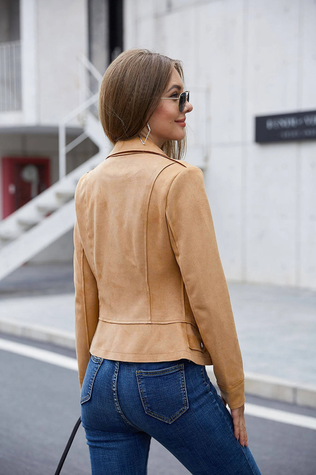 Perfecto suédine Livio camel
