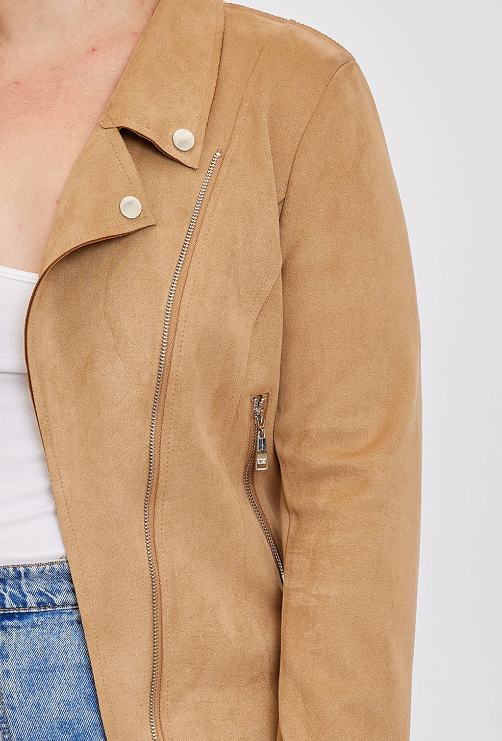 Perfecto suédine Livio camel