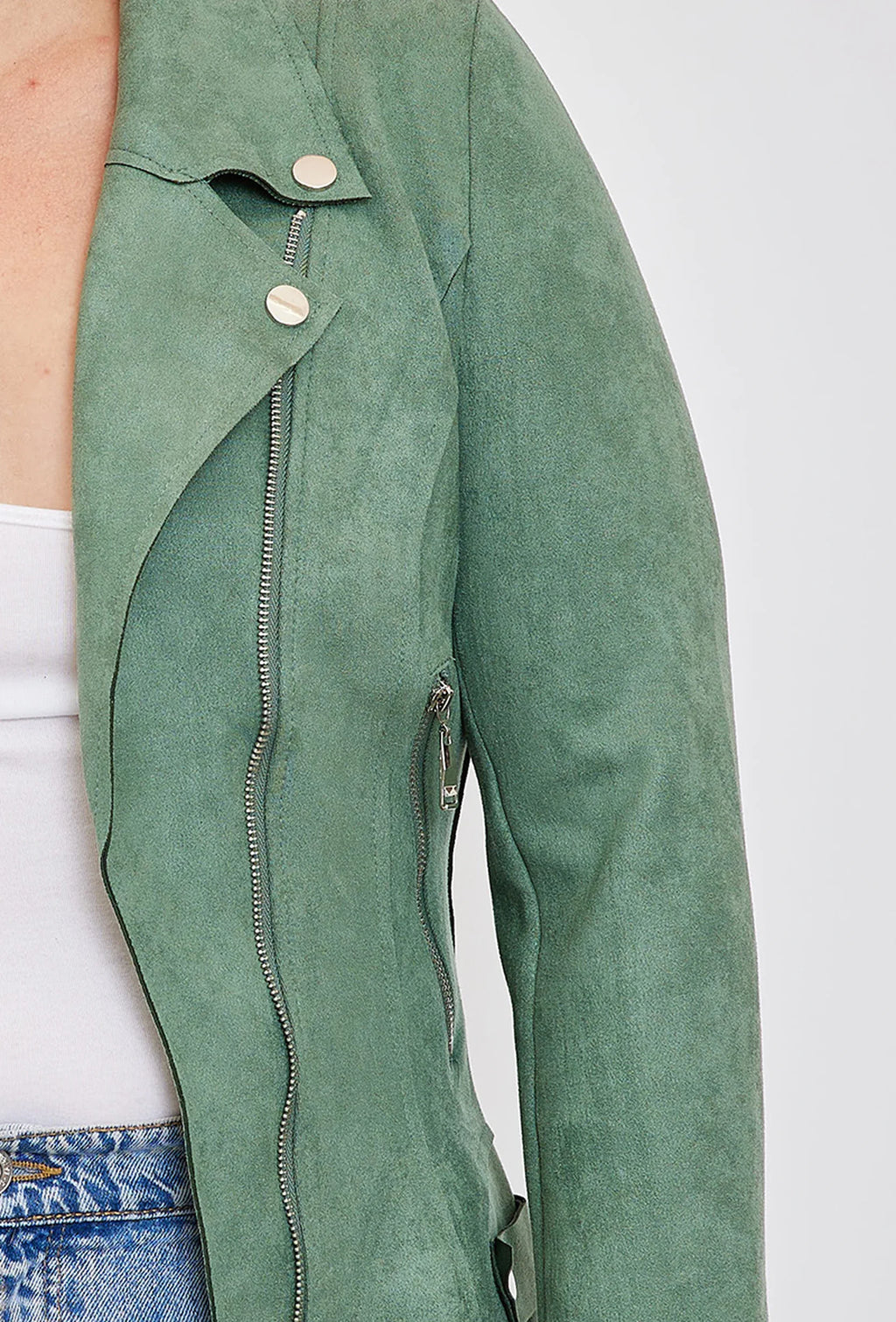 Perfecto suédine Livio vert