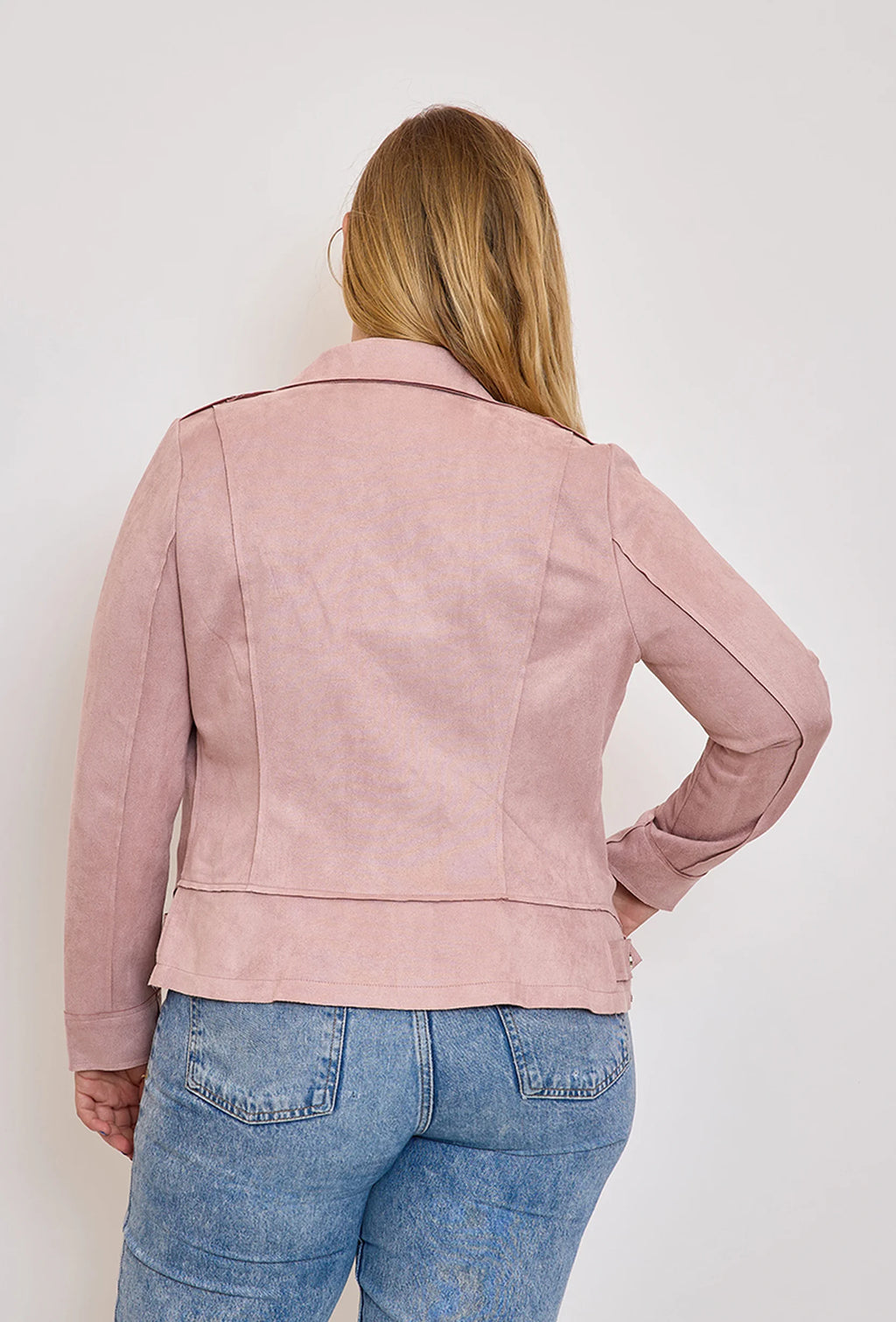 Perfecto suédine Livio rose