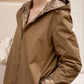 Imperméable rembourré mi-saison Laura Jo camel mat/brillant - Victoria long