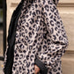 Imperméable rembourré mi-saison Laura Jo noir mat/léopard- Victoria long