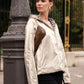 Imperméable rembourré mi-saison Laura Jo doré/léopard - Victoria court