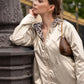 Imperméable rembourré mi-saison Laura Jo doré/léopard - Victoria court
