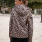 Imperméable rembourré mi-saison Laura Jo noir mat/léopard - Victoria court