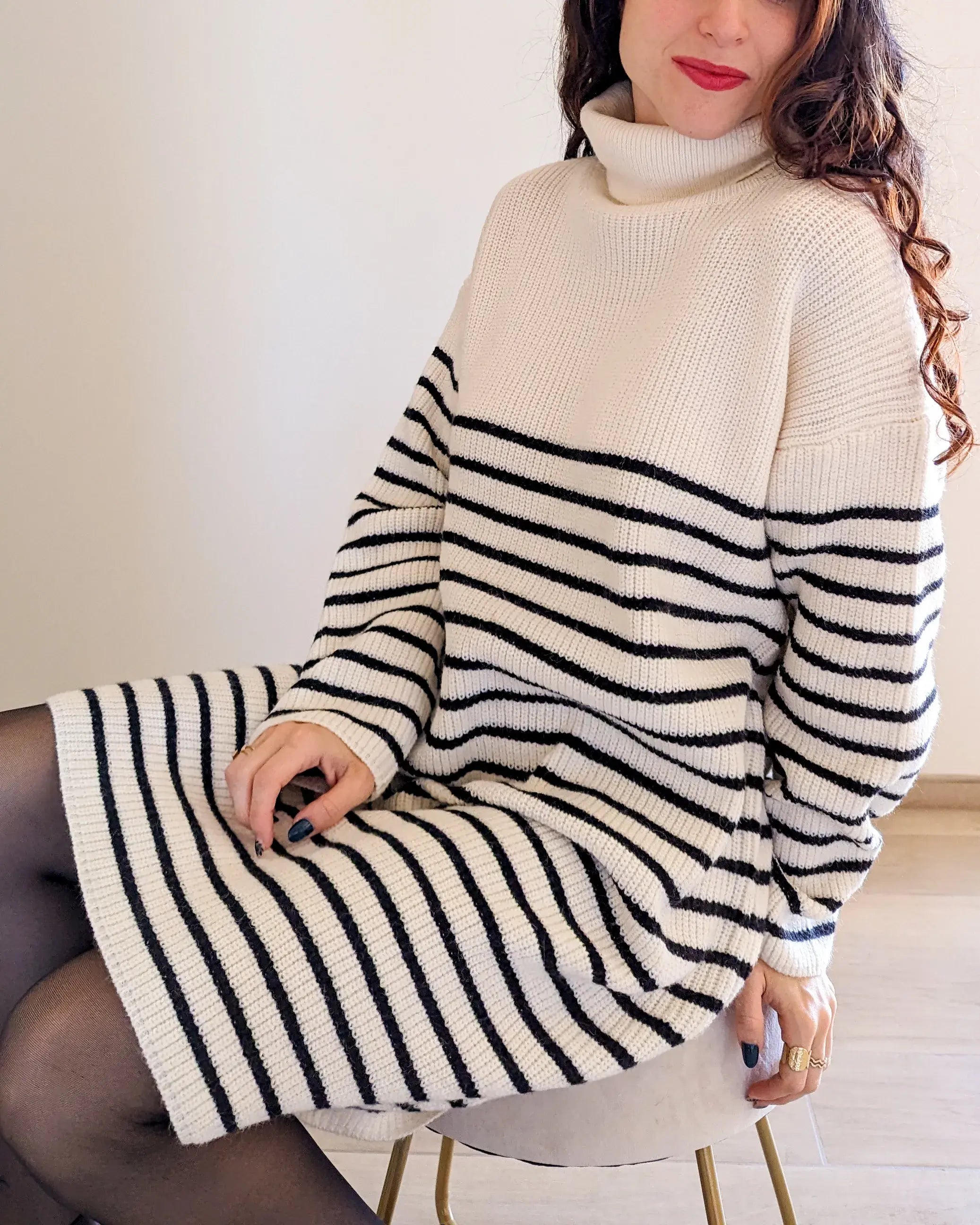 Seconde main - Robe pull marinière - Erina