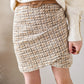 Jupe tweed camel - Blair