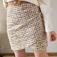 Jupe tweed camel - Blair