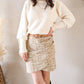 Jupe tweed camel - Blair
