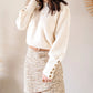 Jupe tweed camel - Blair