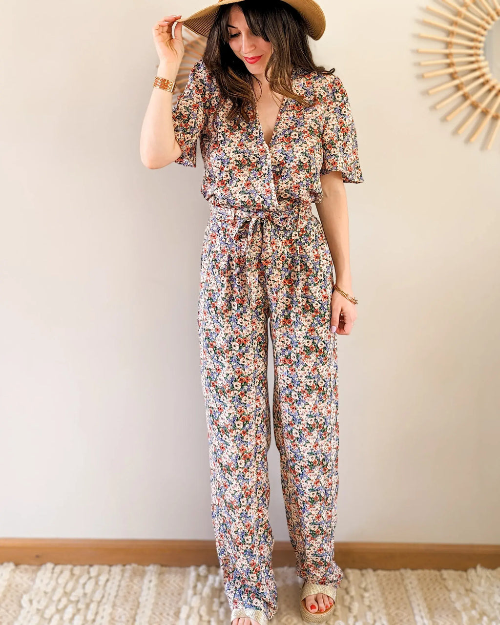 Combinaison fleurie - Roxane