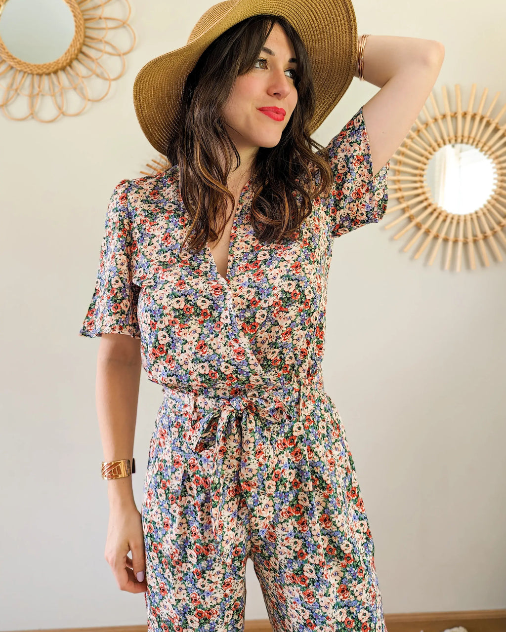 Combinaison fleurie - Roxane