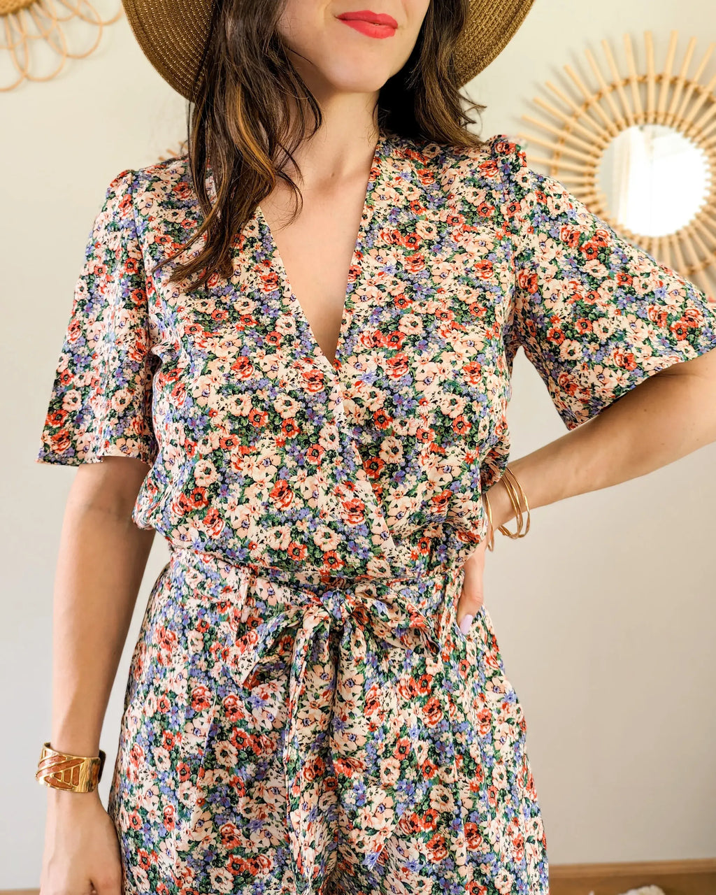 Combinaison fleurie - Roxane