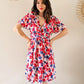 Robe courte à fleurs - Camilia