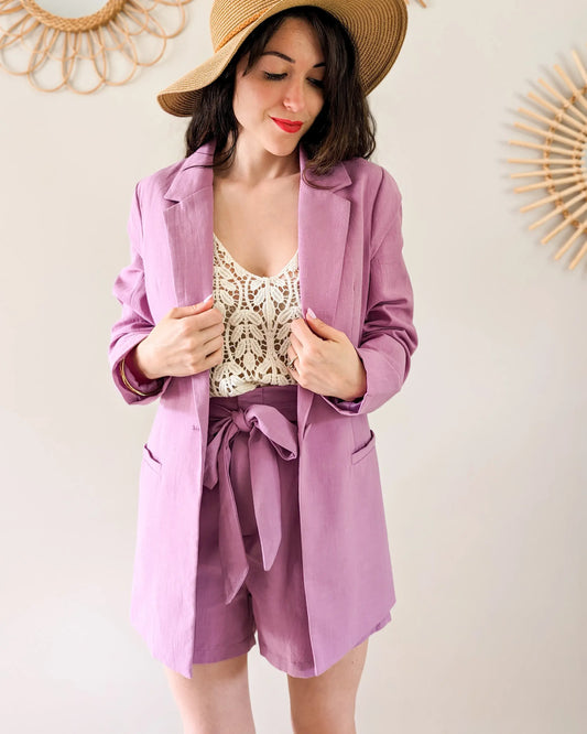 Veste blazer lilas - Caleb