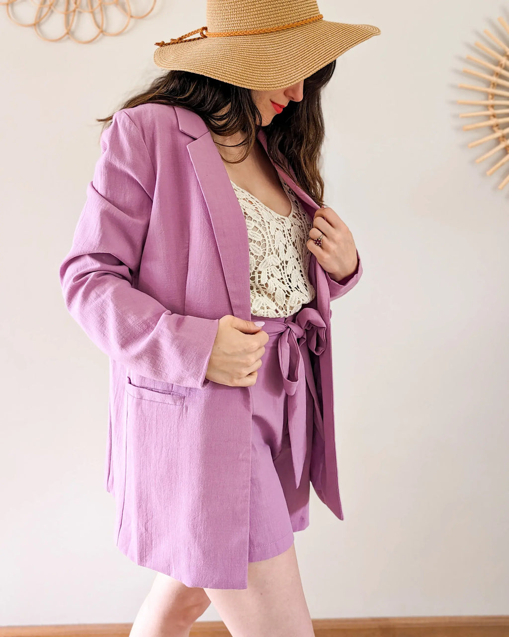 Veste blazer lilas - Caleb