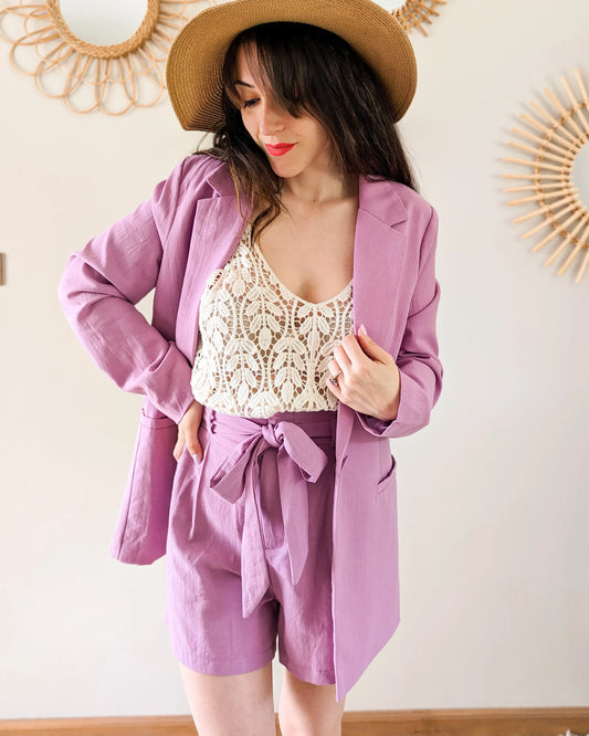 Veste blazer lilas - Caleb