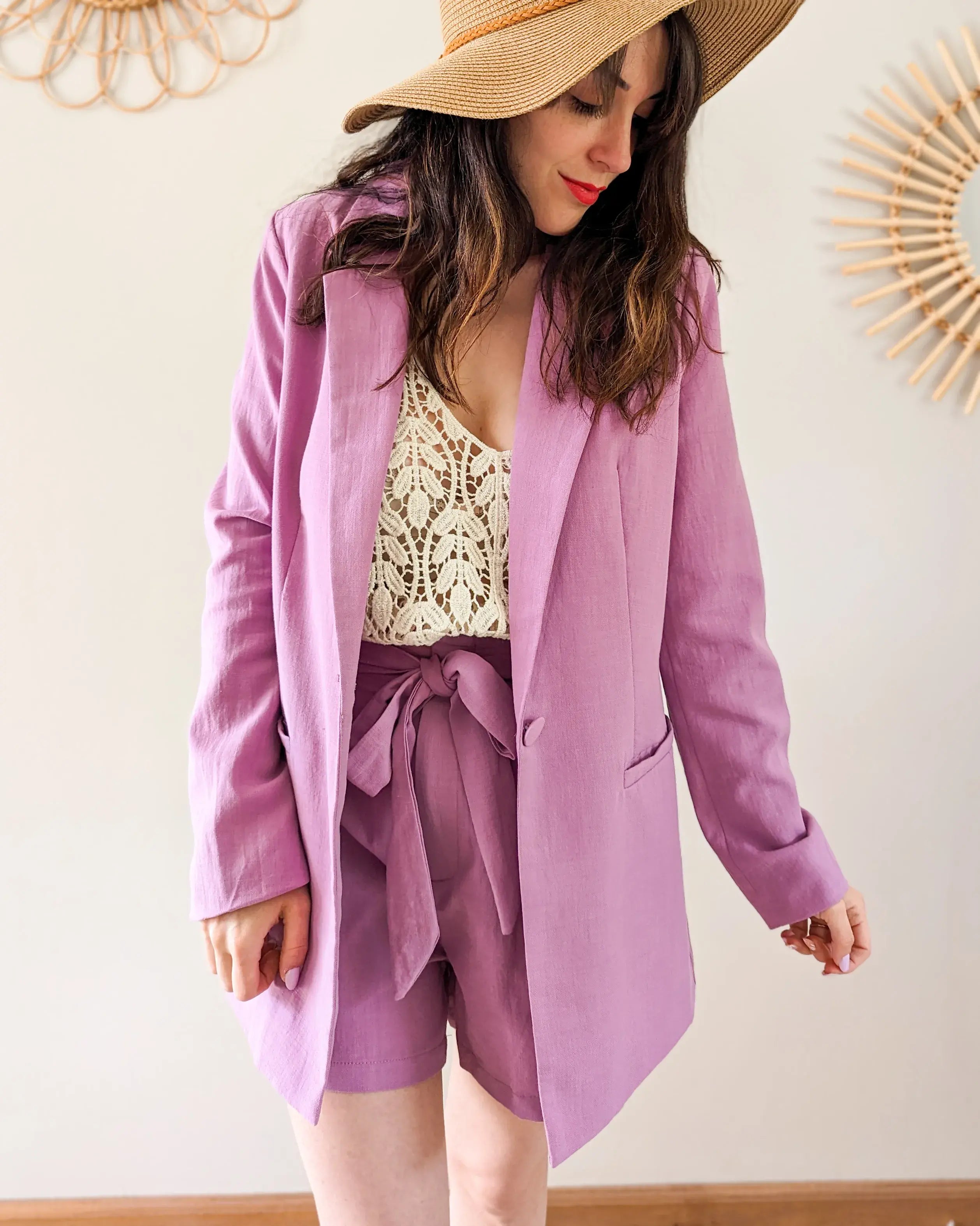 Veste blazer lilas - Caleb