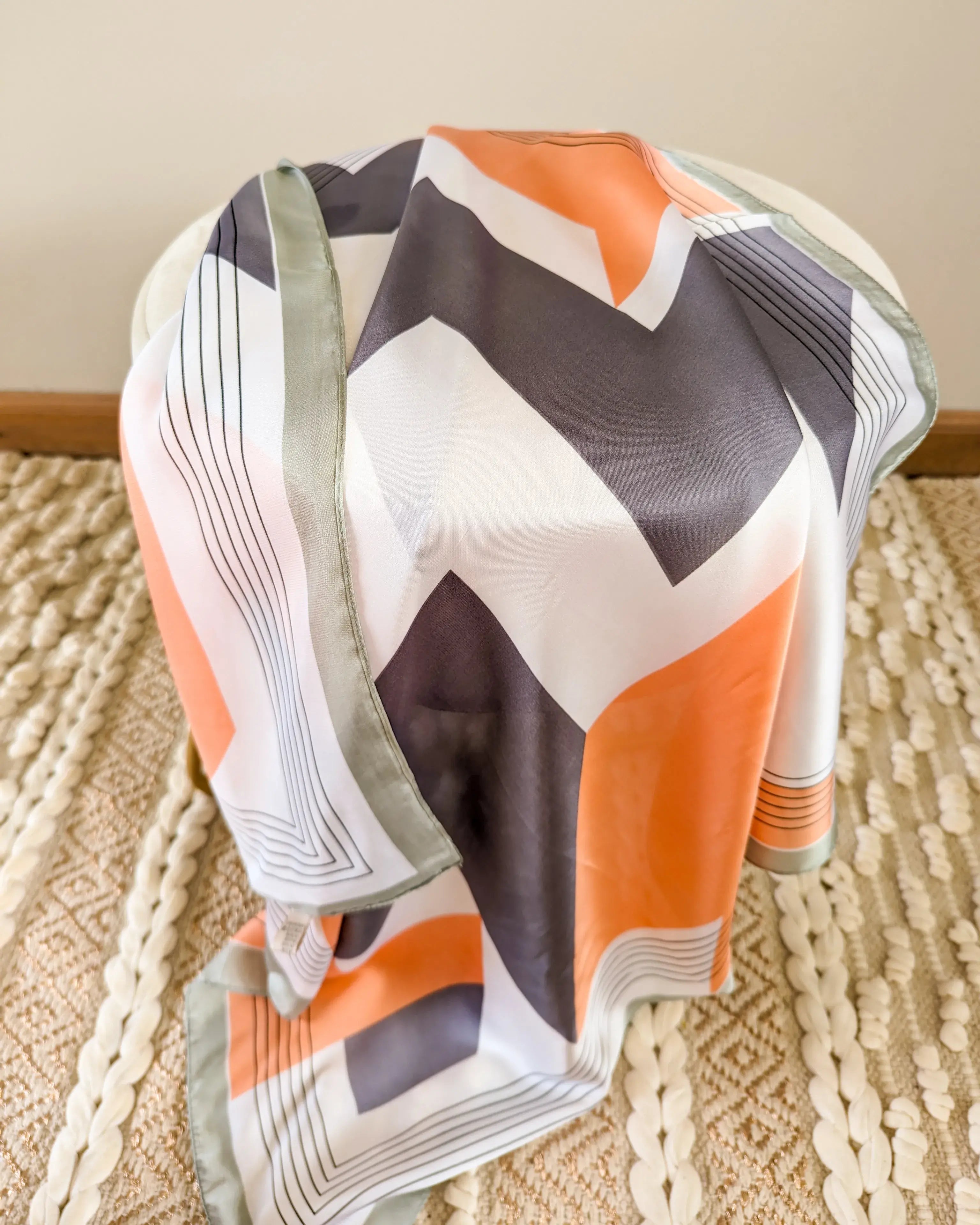 Foulard carré - Gris