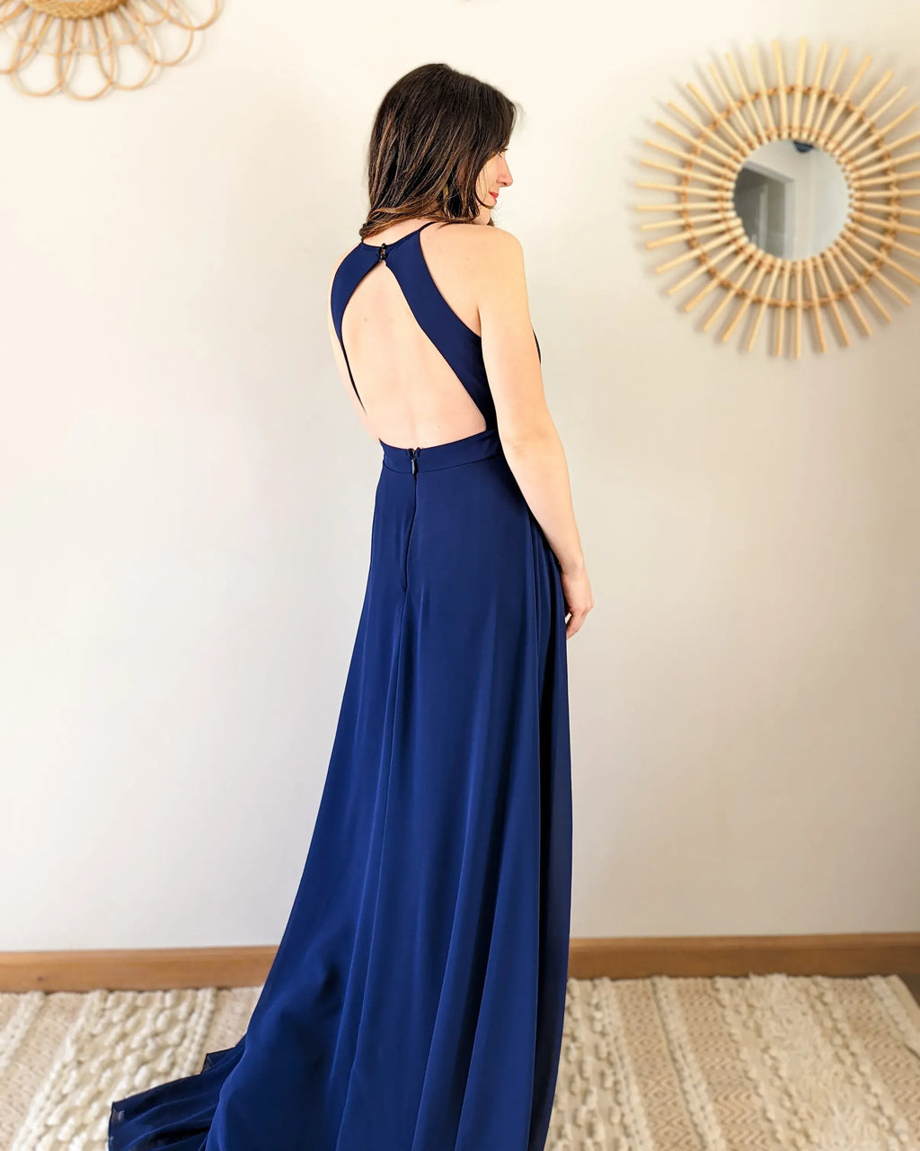 Combi robe bleu marine - Eugenia