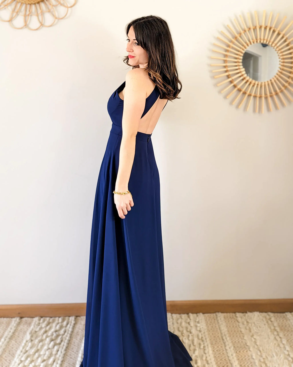 Combi robe bleu marine - Eugenia