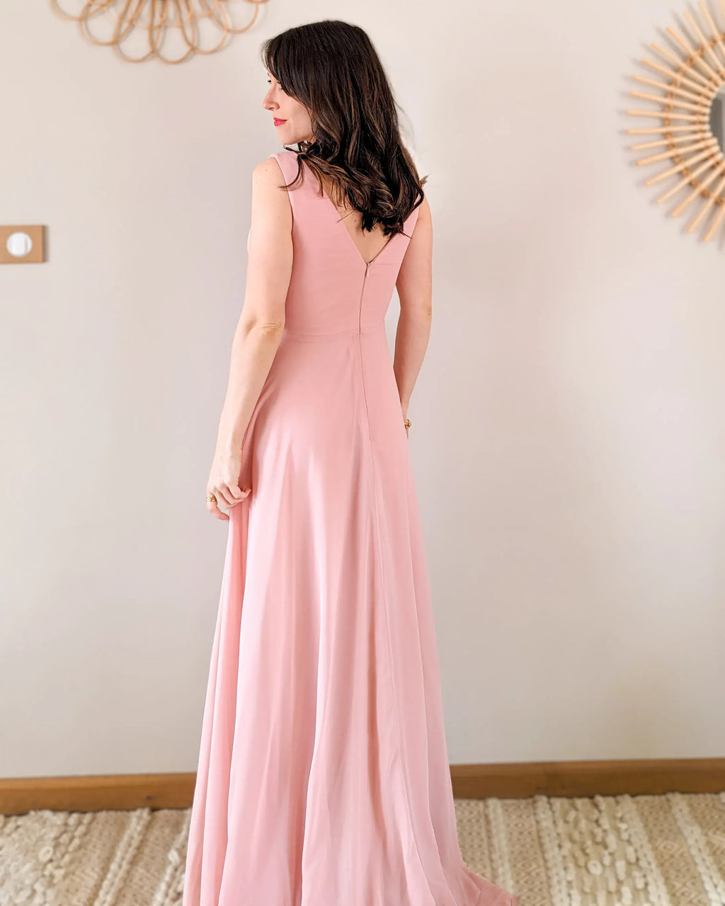 Robe longue rose - Valentina