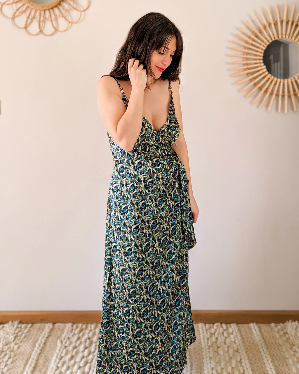 Robe longue satinée - Rio