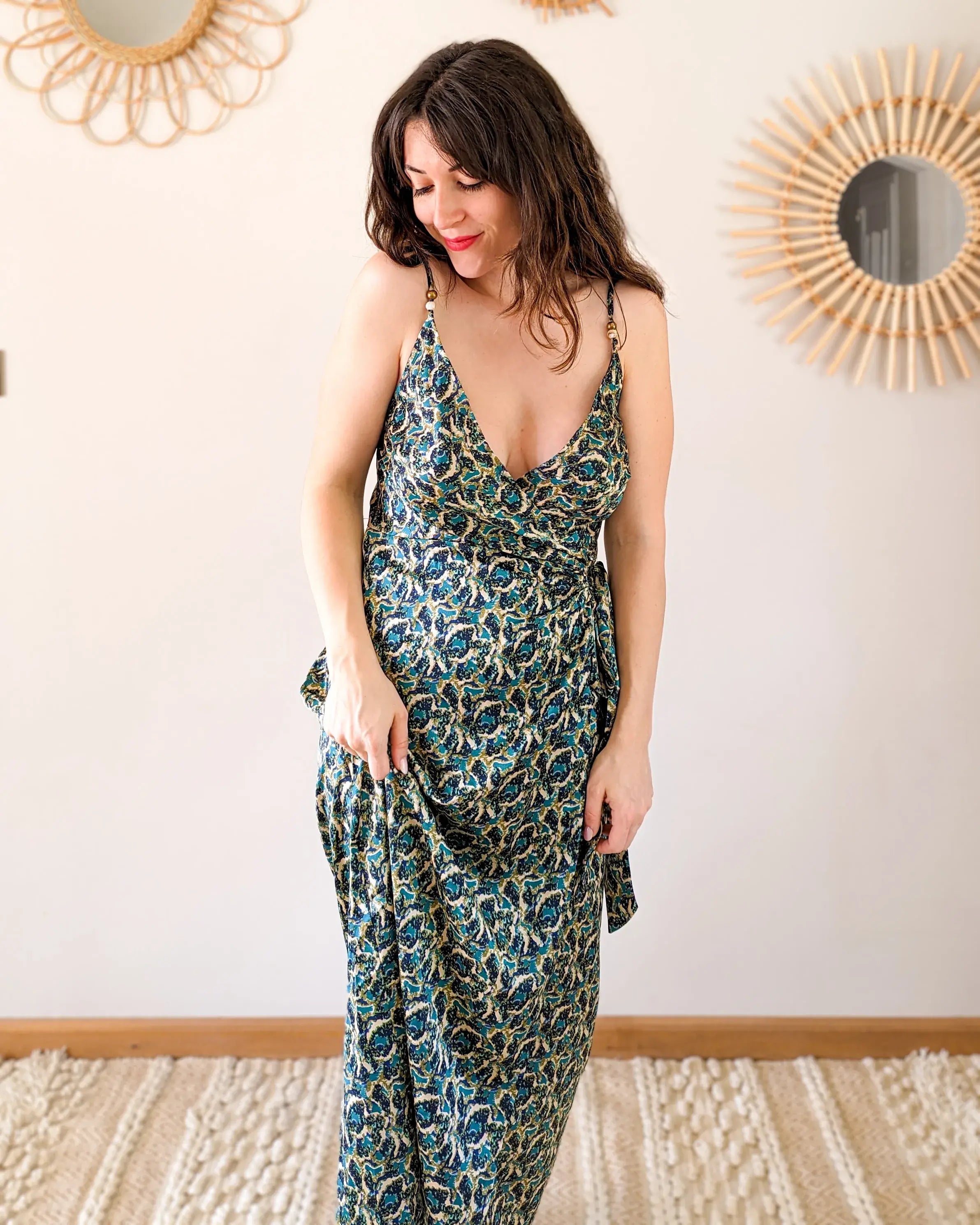 Robe longue satinée - Rio