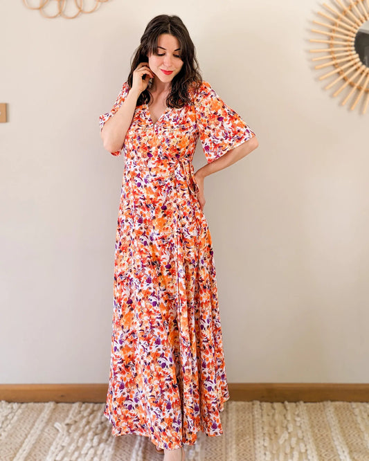 Robe longue fleurie - Angélique