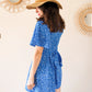 Combi-short bleu fleurie - Sardaigne
