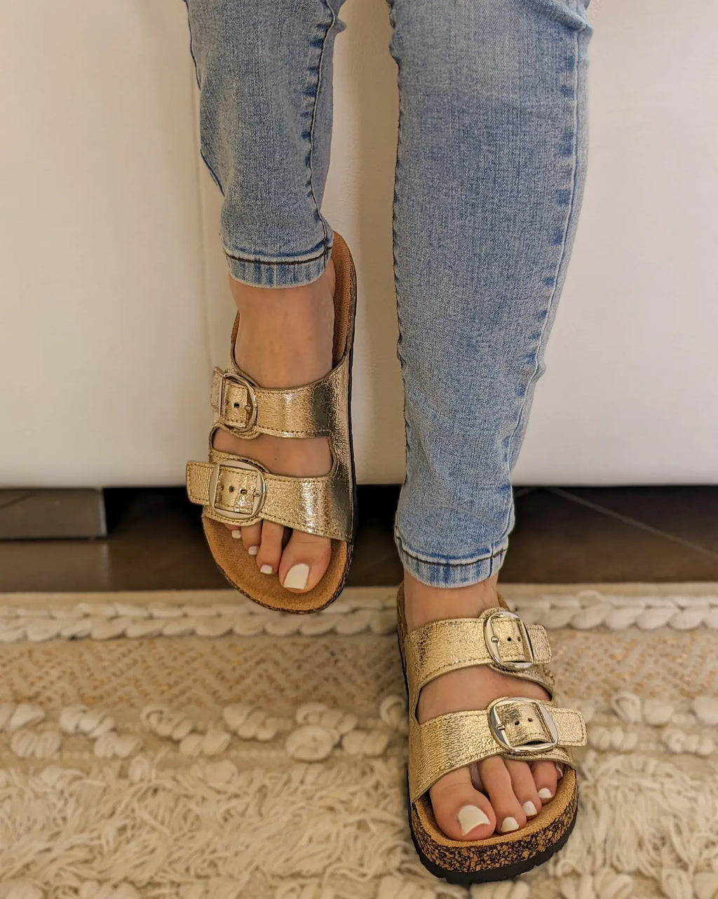 Mules dorées - Gilda