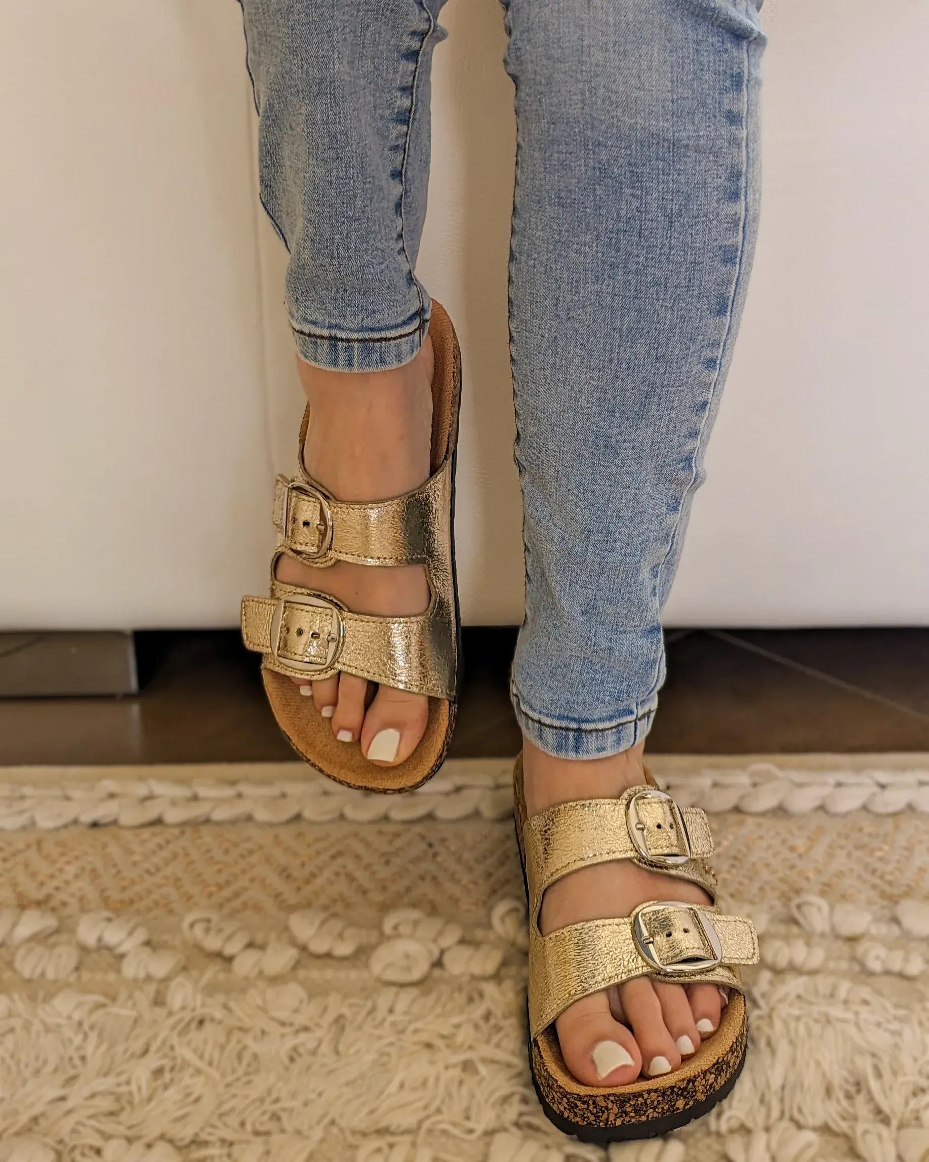 Mules dorées - Gilda