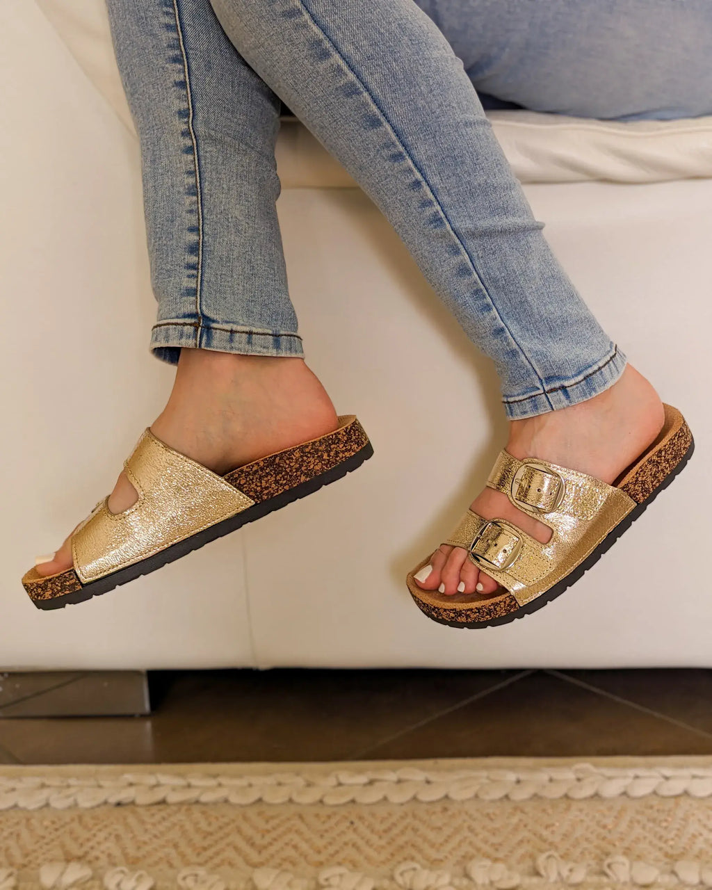Mules dorées - Gilda