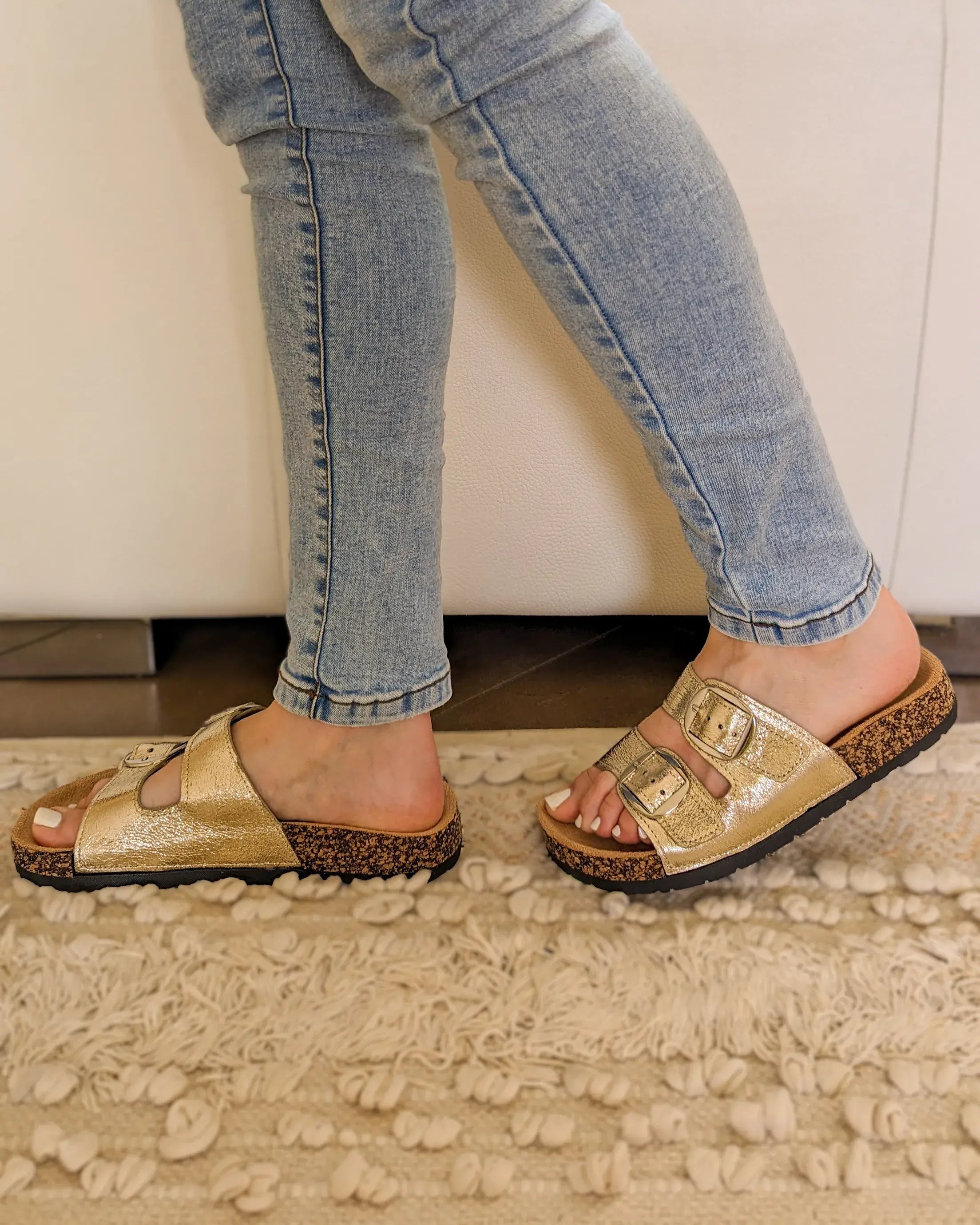 Mules dorées - Gilda