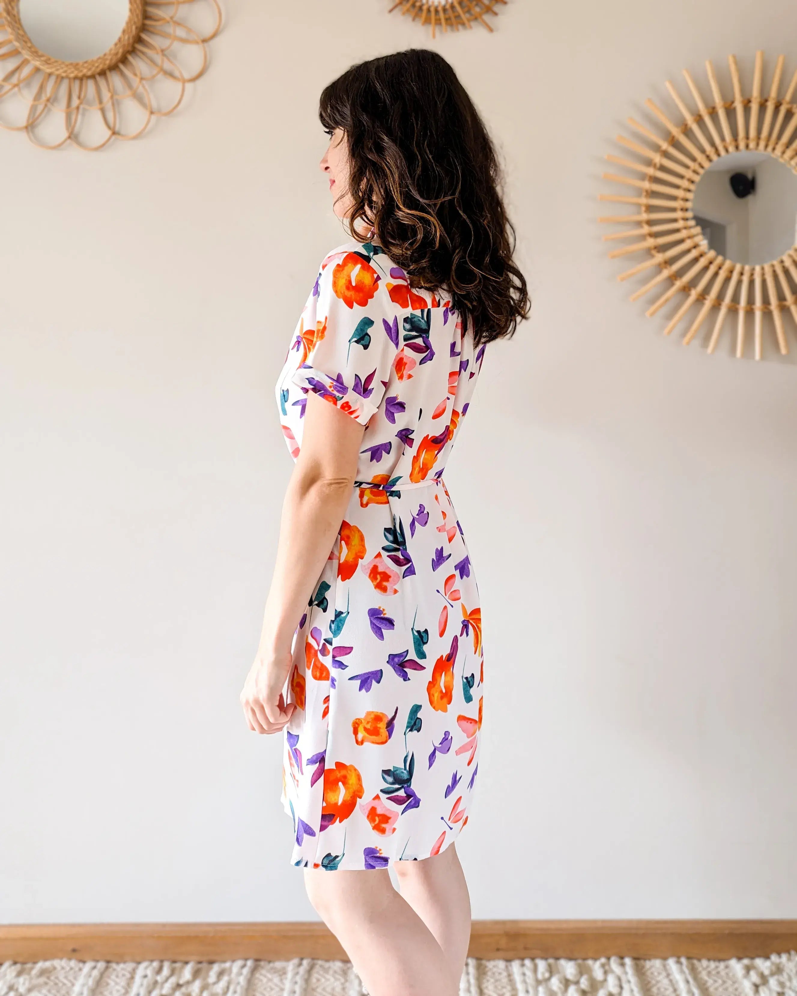 Robe chemise fleurie - Claudia