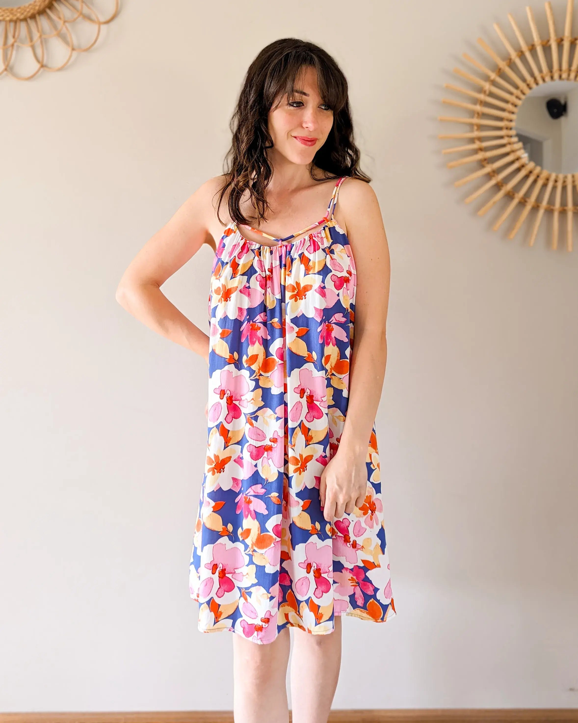 Robe courte fleurie - Floriane