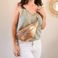 Sac banane en cuir - Chuck rose gold