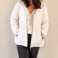 Doudoune réversible imperméable Laura Jo blanche/dorée - Amélia courte