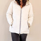 Doudoune réversible imperméable Laura Jo blanche/dorée - Amélia courte