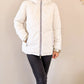 Doudoune réversible imperméable Laura Jo blanche/dorée - Amélia courte