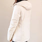 Doudoune réversible imperméable Laura Jo blanche/dorée - Amélia courte